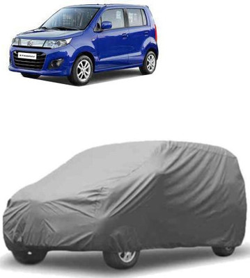 MotohunK Car Cover For Maruti Suzuki WagonR Stingray (Without Mirror Pockets)(Grey)