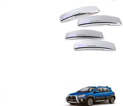 RONISH Plastic Car Door Guard(Silver, Pack of 4, Toyota, Etios Cross)