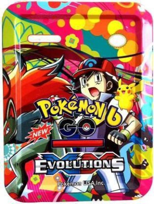 CrazyBuy Pokemon GO EVOLUTION card Game With Metal Tin Box For Kids Gift(Multicolor)