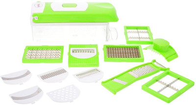 HariShree fruit & veg. Chipser Vegetable & Fruit Chopper(1 CHOPPER AND 12 DETERRENT TYPE OF CHOPPER BLADE)