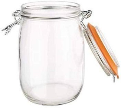 DEVDOX - 1800 ml Glass Grocery Container(Clear)