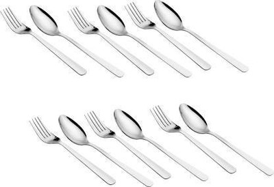 Classic Essentials Spoon ,Fork Stainless Steel Cutlery Set(Pack of 12)