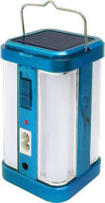 GLOWISH SMD LED 4 SIDE LED TUBES 360 LIGHT FEATURES BRIGHT LIGHT WITH SOLAR CHARGING OPTION 6 hrs Lantern Emergency Light(Blue)