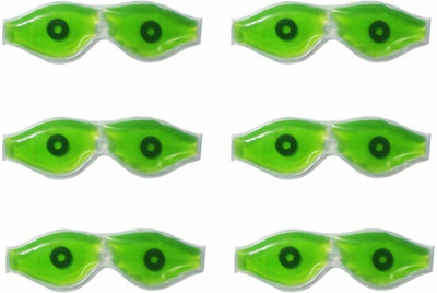 Top Select Aloe Vera Cool Gel Eye Mask Summer Ice Cooling Sleeping Mask for Eye Patches Remove Dark Circles Fatigue Cool Eyes Patch Pads Eye Care (pack of 6 masks)(6)
