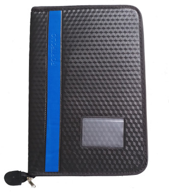 RRV PU Leather File File Folder(Set Of 1, Black)