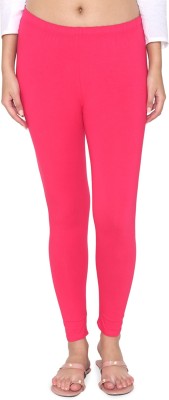 VAMI Ankle Length  Ethnic Wear Legging(Pink, Solid)