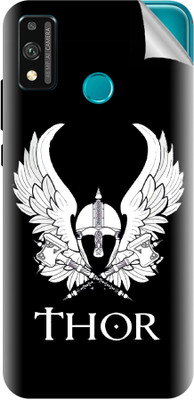 Snooky Honor 9X Lite Mobile Skin(Black, White)