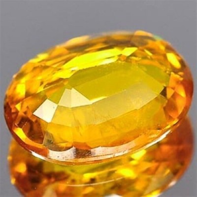 Artigen 6.25 Ratti Yellow Sapphire-Pukhraj Stone Certified Natural Sapphire Gemstone Sapphire Stone