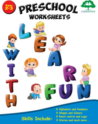 Worksheet Math|English Age 2-3 Years(Hard Binding, Careertree Education)
