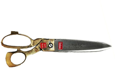 agarwals enterprises SATISH TAILORING SCISSORS SIZE NO.9 BRASS HANDLE Scissors(Set of 1, GOLDEN, Silver)