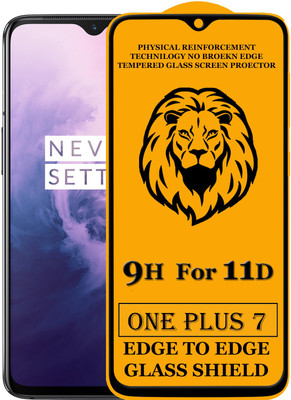 KING COVERS Edge To Edge Screen Guard for Edge To Edge Tempered Glass for OnePlus 7 (Pack of 1)(Pack of 1)
