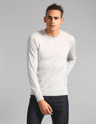 T.N.X Full Sleeve Solid Men Sweatshirt