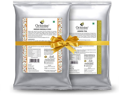 Octavius Indian Masala & Lemon Ready Tea | Vending Machine Pack Assorted Instant Tea Pouch(2 x 1 kg)
