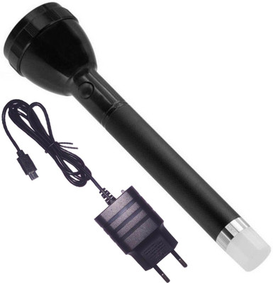QTX JY SUPER 2in1 800M RECHARGEABLE FLASHLIGHT WITH DUAL LED Torch Rechargeable SUPER bright Torch High Power Flashlight for Camping Hiking Outdoor and Ever day purpose Torch with emergency light Table Lamp Torch(Black, 27 cm, Rechargeable)