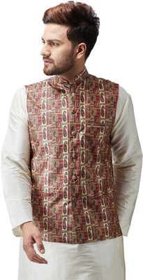 kaifoo Full Sleeve Floral Print Men Jacket