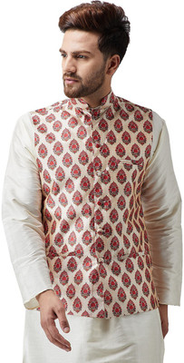 kaifoo Full Sleeve Floral Print Men Jacket