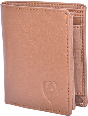 Kkrish Men Brown Artificial Leather Wallet(5 Card Slots)