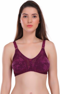 Eve's Beauty Full Coverage Women Full Coverage Non Padded Bra(Purple)