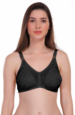 Eve's Beauty Full Coverage Women Full Coverage Non Padded Bra(Black)