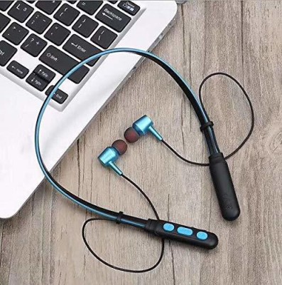 SSN Global Pro Version Latest B11 Neckband Bluetooth Wireless Earphone hi- bass Headset S40 Bluetooth Headset(Blue, In the Ear)