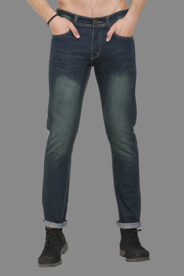 Sobbers Slim Men Green Jeans