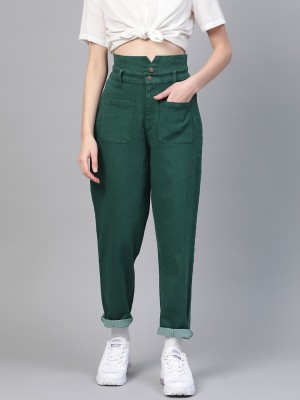 SASSAFRAS Regular Women Green Jeans