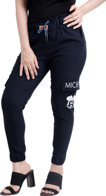 NEYSA Regular Fit Women Dark Blue Trousers