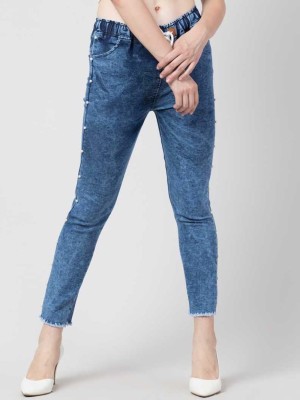 Raffle Toss Jogger Fit Women Blue Jeans