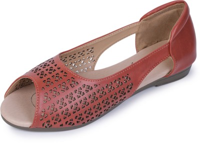 Shezone Women Flats(Tan , 7)