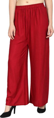 TAPSI TRADERS Flared Women Red Trousers