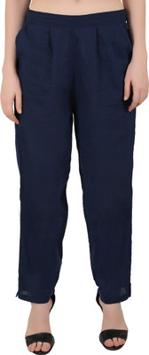 FLYJAG Regular Fit Women Dark Blue Trousers