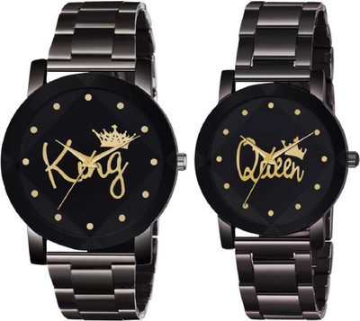 zabby-allen-new-latest-black-premium-designer-lovers-choice-king-n-queen-wrist-metalkingqueen-analog-watch-for-couple