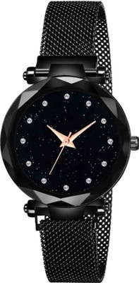 WANTON MAGNET BELT NEWLY ADDED WATCH FOR GIRLS IN BLACK COLOUR Analog Watch  - For Girls