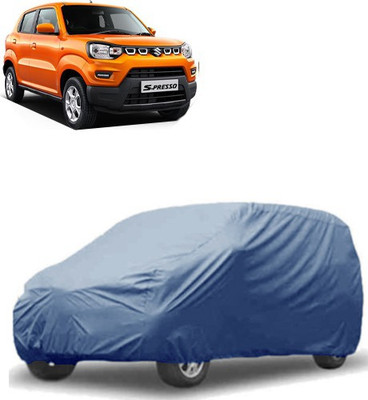 MotohunK Car Cover For Maruti Suzuki S-Presso (Without Mirror Pockets)(Blue)