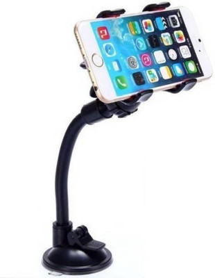 Trifles Car Mobile Holder for Windshield, Clip, Dashboard(Black)