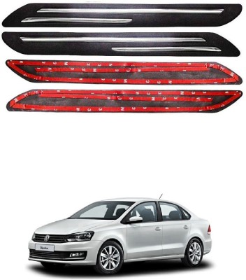 Oshotto Plastic Car Bumper Guard(Black, Pack of 4, Volkswagen, Vento)