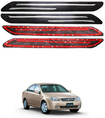 Oshotto Plastic Car Bumper Guard(Black, Pack of 4, Chevrolet, Optra)
