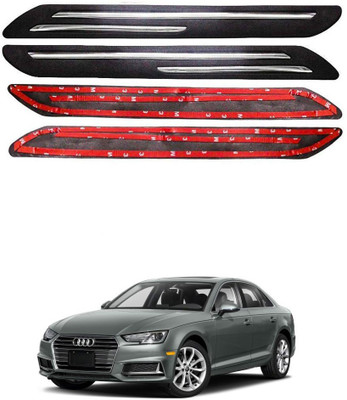 Oshotto Plastic Car Bumper Guard(Black, Pack of 4, Audi, A4)
