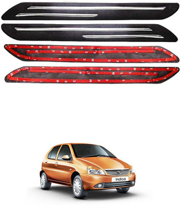 Oshotto Plastic Car Bumper Guard(Black, Pack of 4, Tata, Indica)