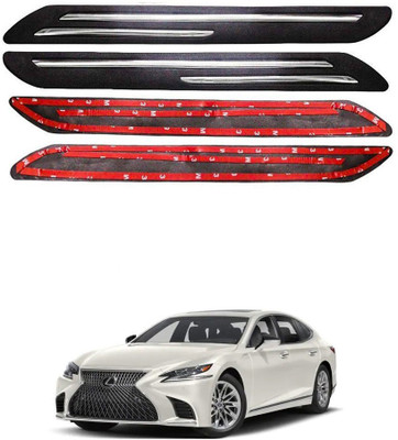 Oshotto Plastic Car Bumper Guard(Black, Pack of 4, Lexus, LS)