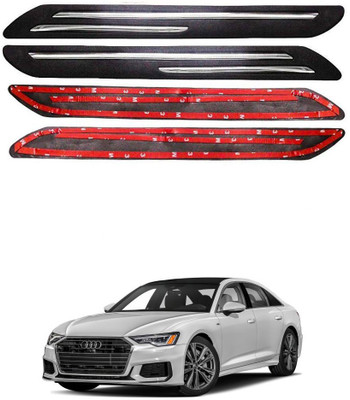 Oshotto Plastic Car Bumper Guard(Black, Pack of 4, Audi, A6)
