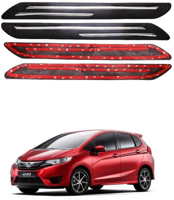 Oshotto Plastic Car Bumper Guard(Black, Pack of 4, Honda, Jazz)