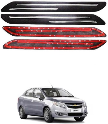 Oshotto Plastic Car Bumper Guard(Black, Pack of 4, Chevrolet, Sail)