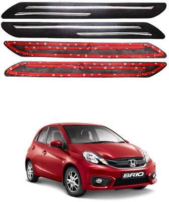 Oshotto Plastic Car Bumper Guard(Black, Pack of 4, Honda, Brio)