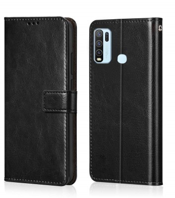 AUTOCASE Flip Cover for Vivo Y30, Model 1938, Vivo Y50, Model 1935(Black, Shock Proof, Pack of: 1)