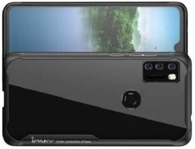 Celltown Back Cover for Samsung Galaxy M30s(Black, Transparent, Grip Case)