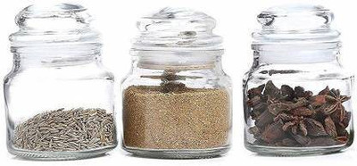 DEVDOX Glass Grocery Container  - 100 ml(Pack of 12, Clear)