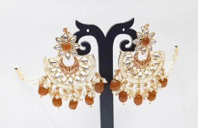 rayie collection CHANDBALI EARRINGS FOR WOMEN Stone Chandbali Earring