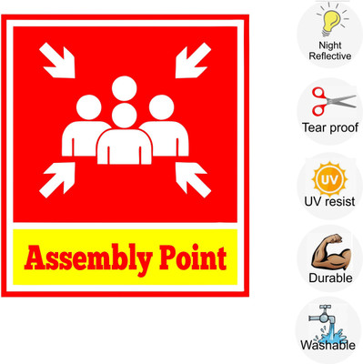 pilot18 Assembly point Emergency Sign(Reflective Sign)