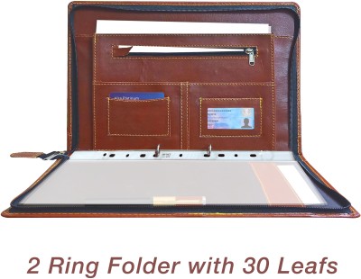 Printdoot.com Leatherette File Folder(Set Of 1, Brown)